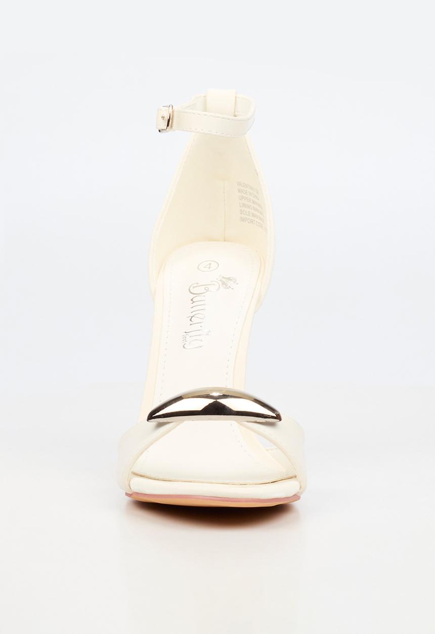 Butterfly Feet - Valentina 1 ankle strap heel - white
