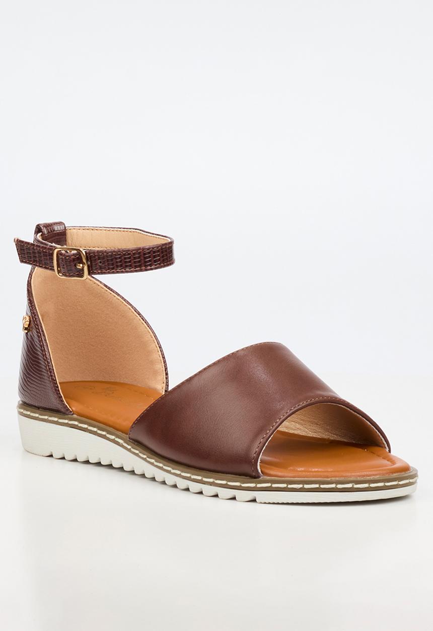 Butterfly Feet - Walnut 2 ankle strap sandal - chocolate