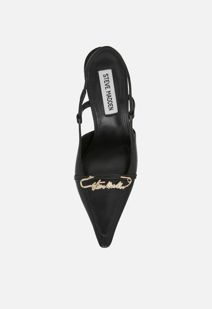 Steve Madden - Dossier closed toe slingback - black leat