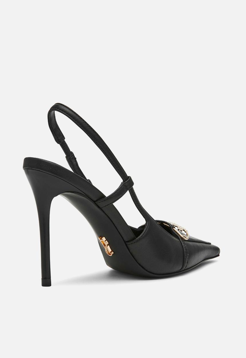 Steve Madden - Dossier closed toe slingback - black leat