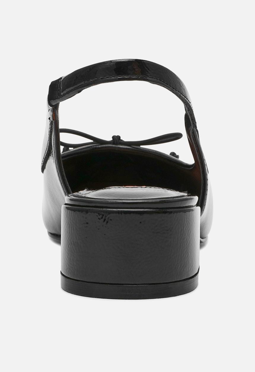 Steve Madden - Loved slingback - blk crinkle pat