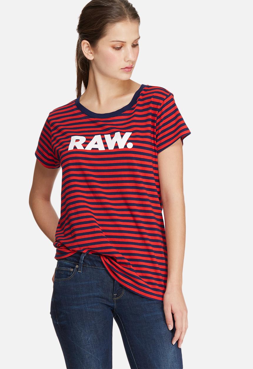 G-STAR - Glenna straight stripe tee