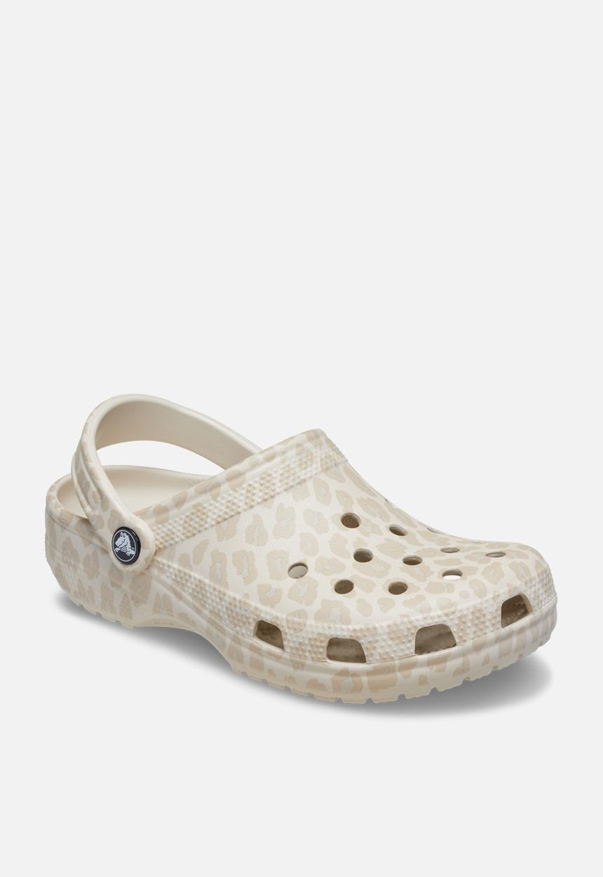 Crocs - Classic Animal Clog - Almond Tint/Leopard