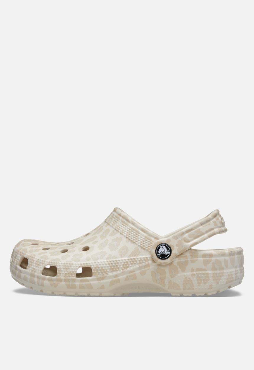 Crocs - Classic Animal Clog - Almond Tint/Leopard