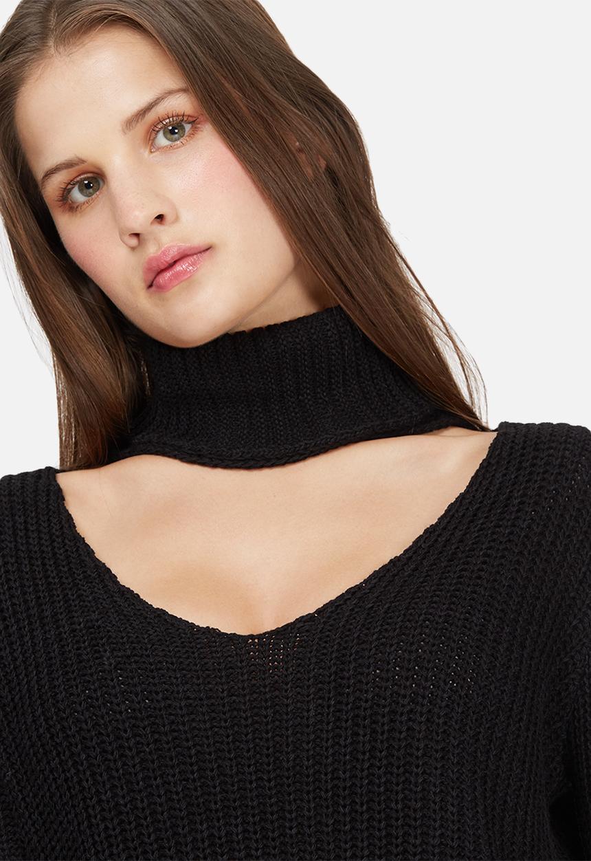 Missguided - Side split roll neck knit