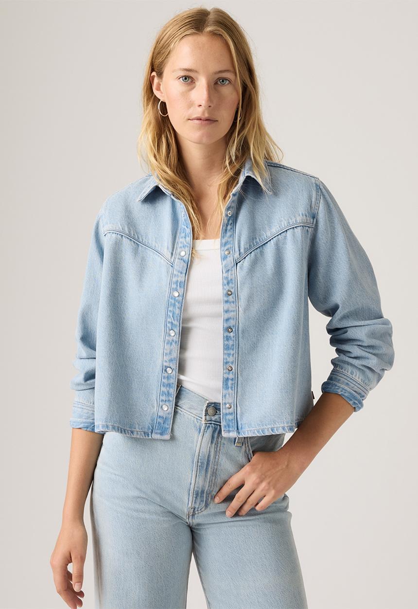 Levi’s® - Logan Tencel Shacket -  Tencel Blasted Stone Top