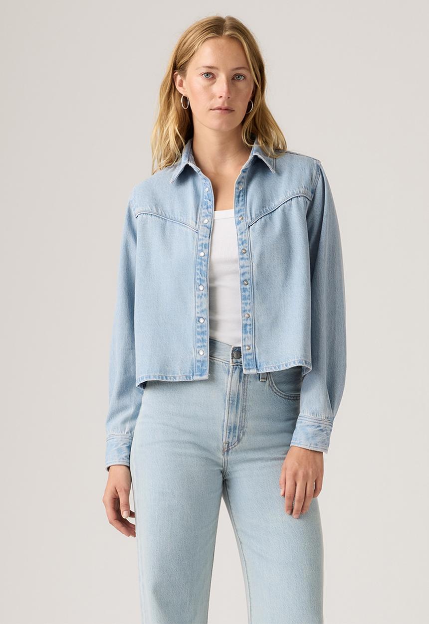 Levi’s® - Logan Tencel Shacket -  Tencel Blasted Stone Top