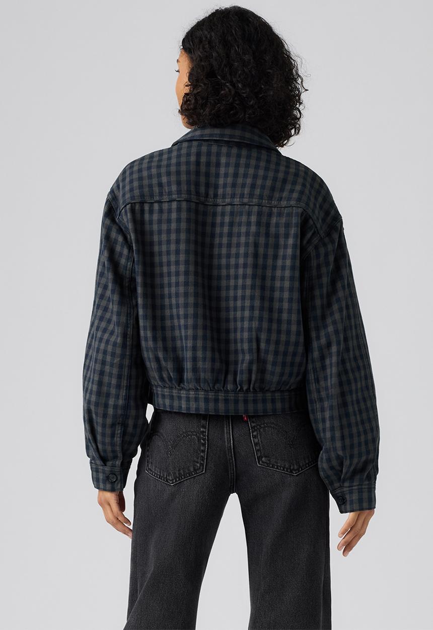 Levi’s® - Dani Western Harrington -  Phoebe Check Magnet Denim