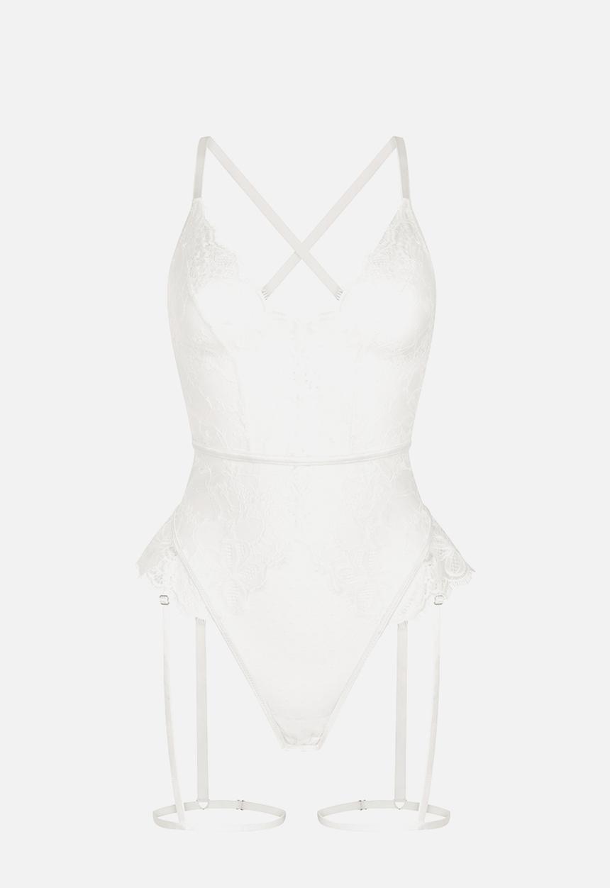 Hunkemoller - Prina string bodysuit - snow white