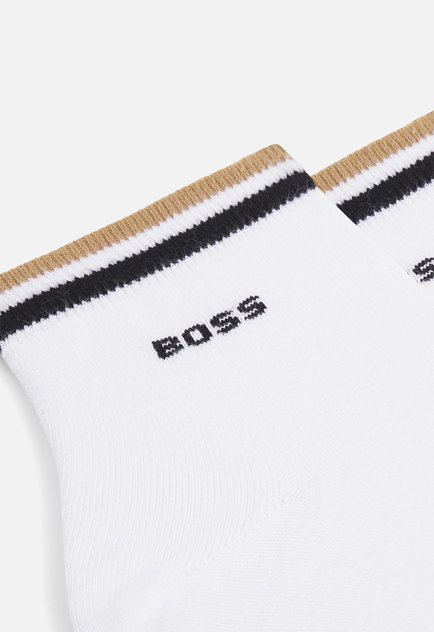 BOSS - 2P SH Stripe CC - White