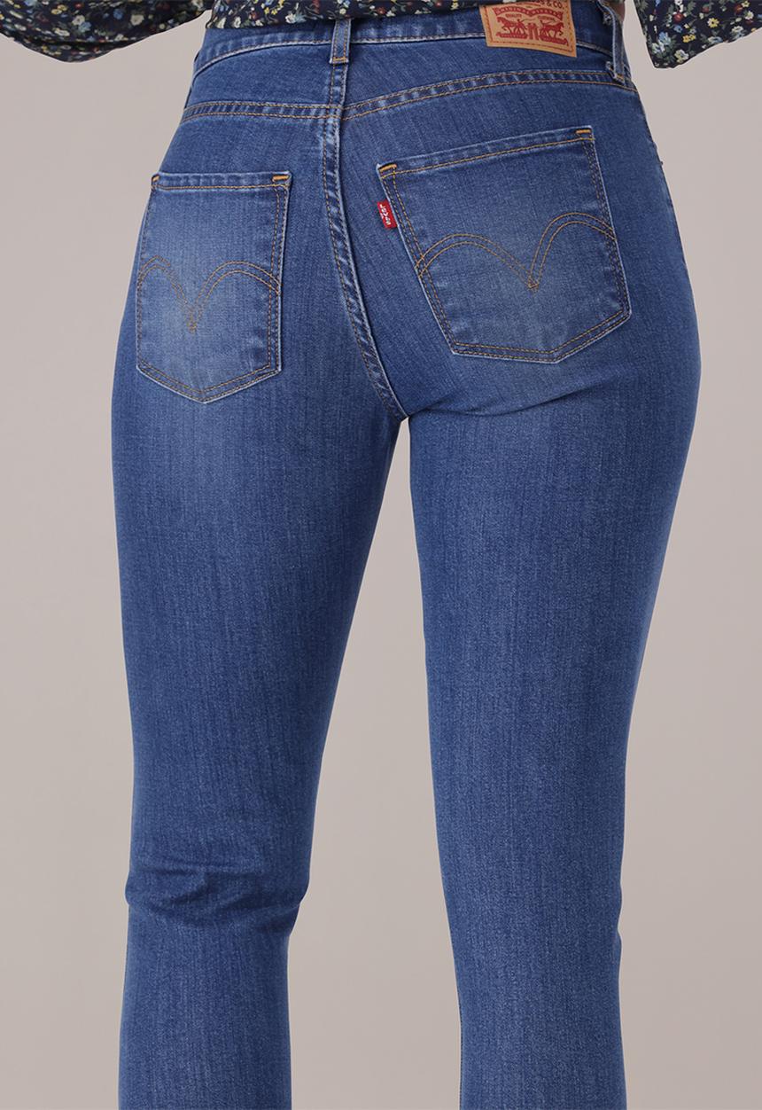Levi’s® - Curvy High Rise Super Skinny Jeans  - Mid Indigo