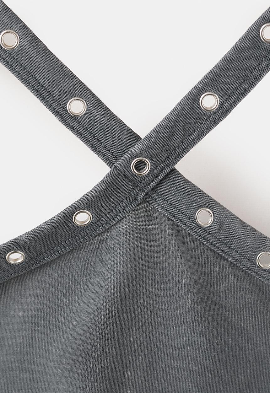 MANGO - T-Shirt Tachaset - Charcoal
