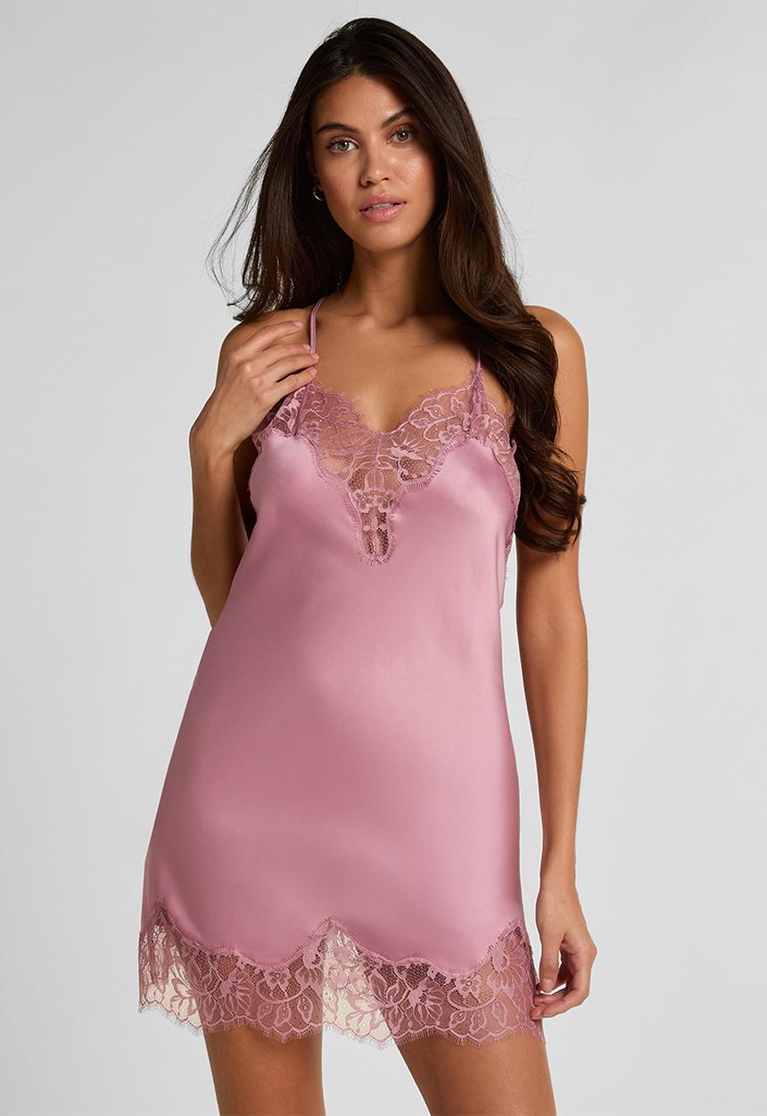 Hunkemoller - Sd satin valerie nightie - lilas