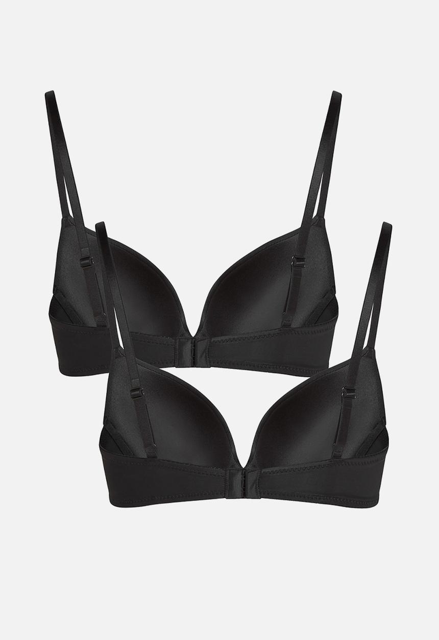Hunkemoller - P&m pp 2 pack bra - caviar