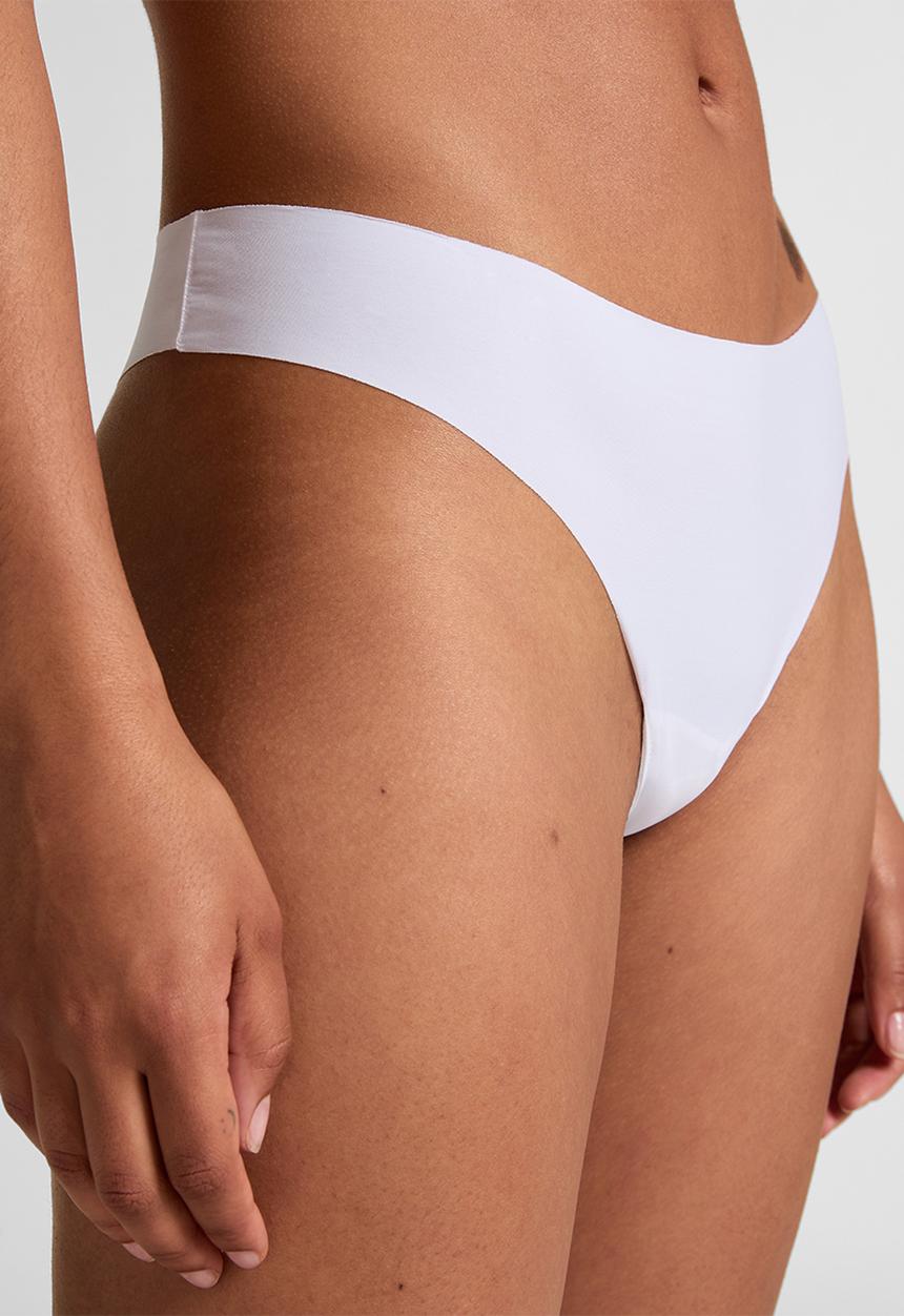 Hunkemoller - Inv micro string r 2 pack - snow white & caviar