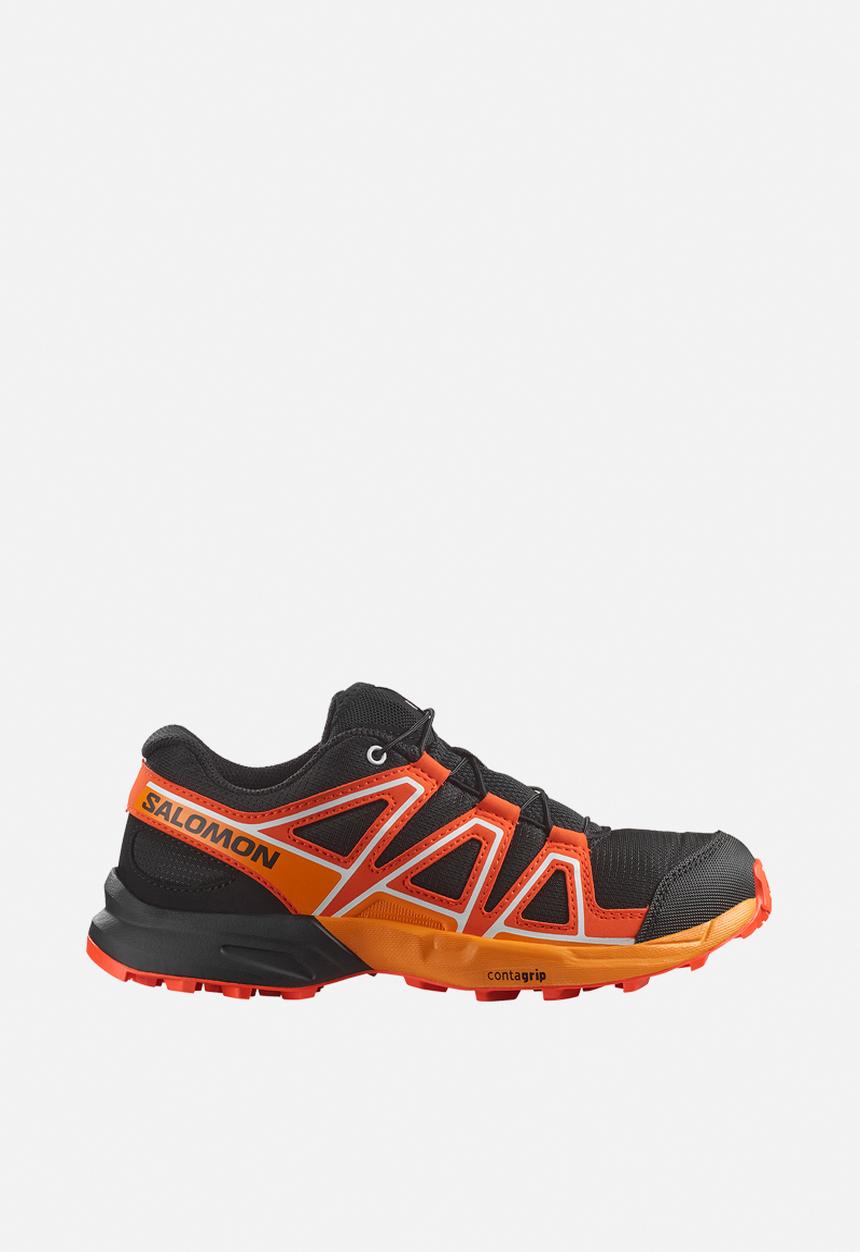 Salomon - Speedcross j - black/cherry tomato/turmeric