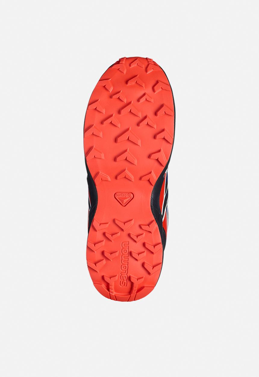 Salomon - Speedcross j - surf the web/fiery red/black