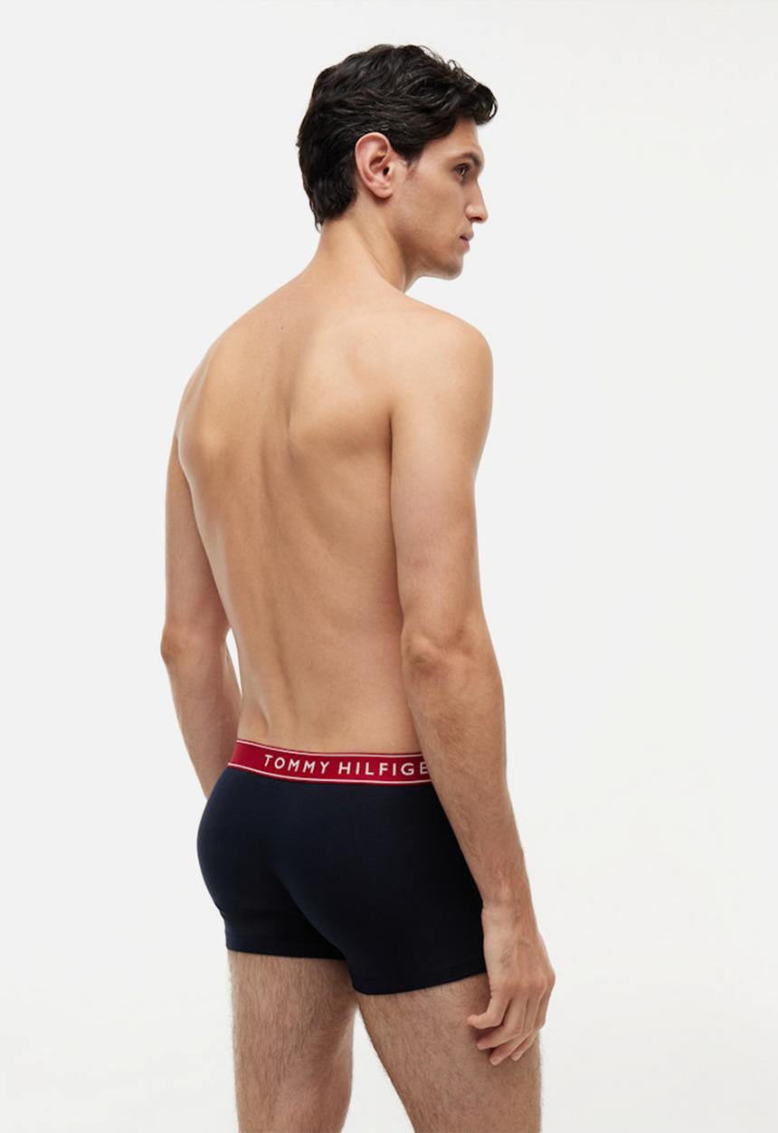 Tommy Hilfiger - 3P TRUNK WB - Th Wht/ Med Red/ Dsrt Sky