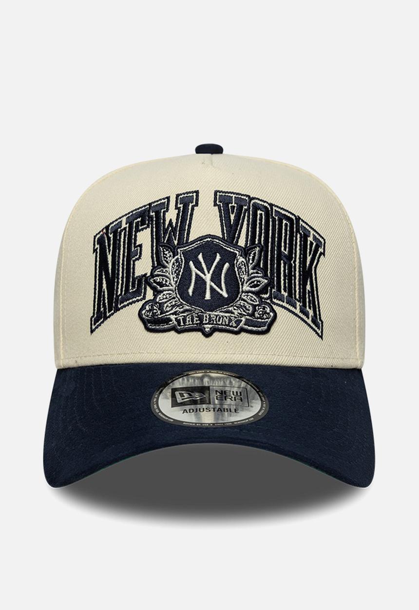 New Era - Wordmark Suede E-Frame New York Yankees - Cream & Navy