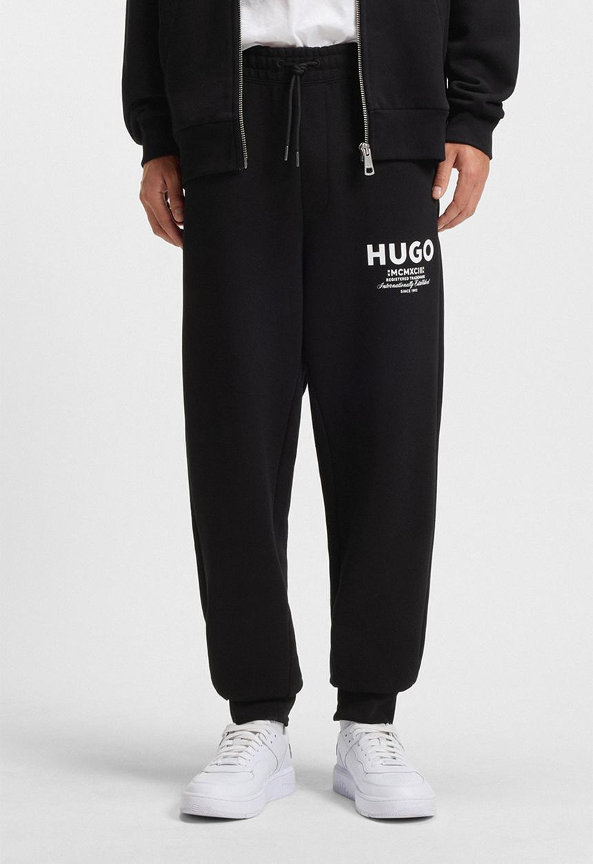 HUGO - Nevez Logo-Print  Sweatpants - Black