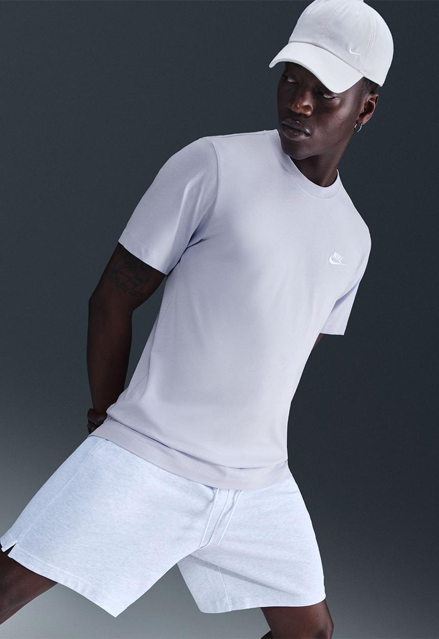 Nike - NSW Club Tee - Ghost Lt Grey/White