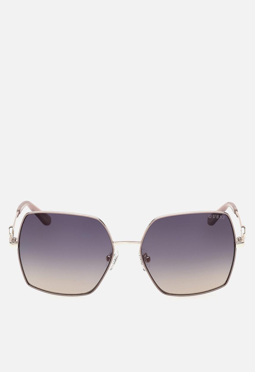 GUESS - Square 58mm Sunglasses - Beige