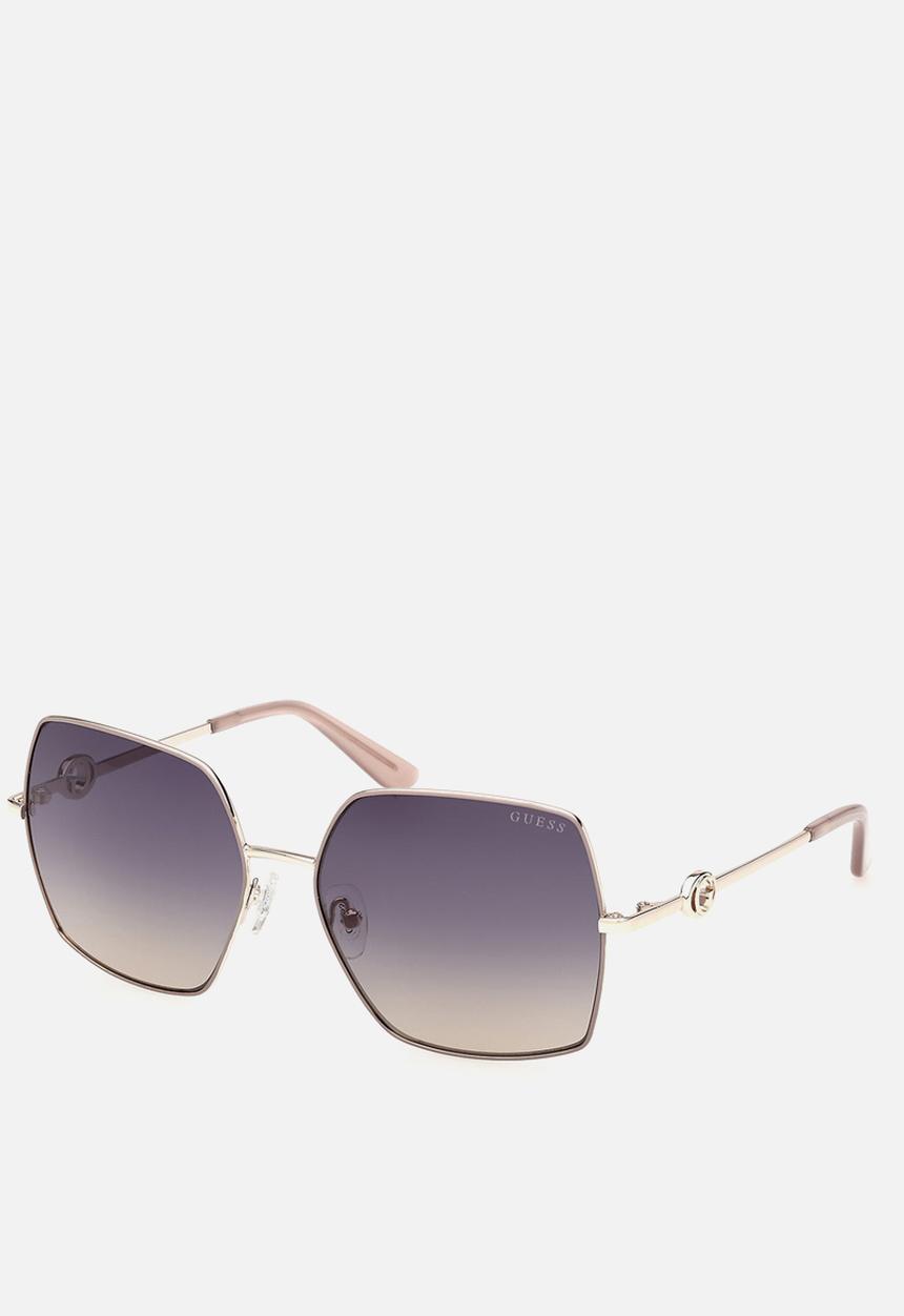 GUESS - Square 58mm Sunglasses - Beige