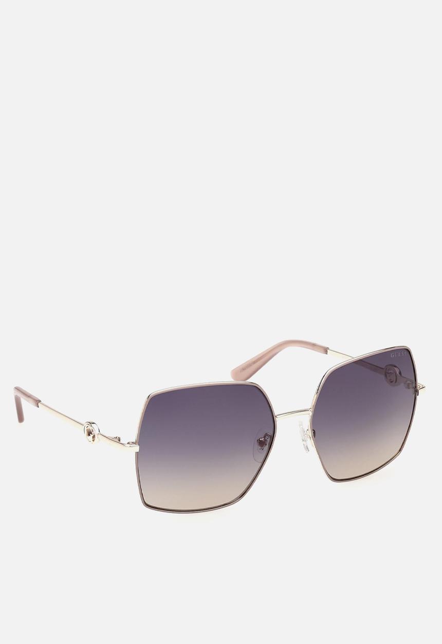 GUESS - Square 58mm Sunglasses - Beige
