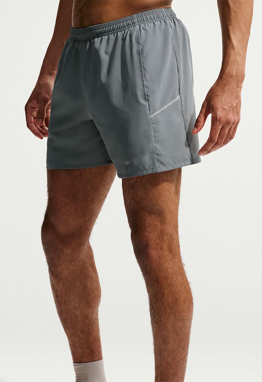 Nike -  Miler Dri-FIT 5" Brief-Lined Running Shorts -  Grey/Smoke Grey/Reflec