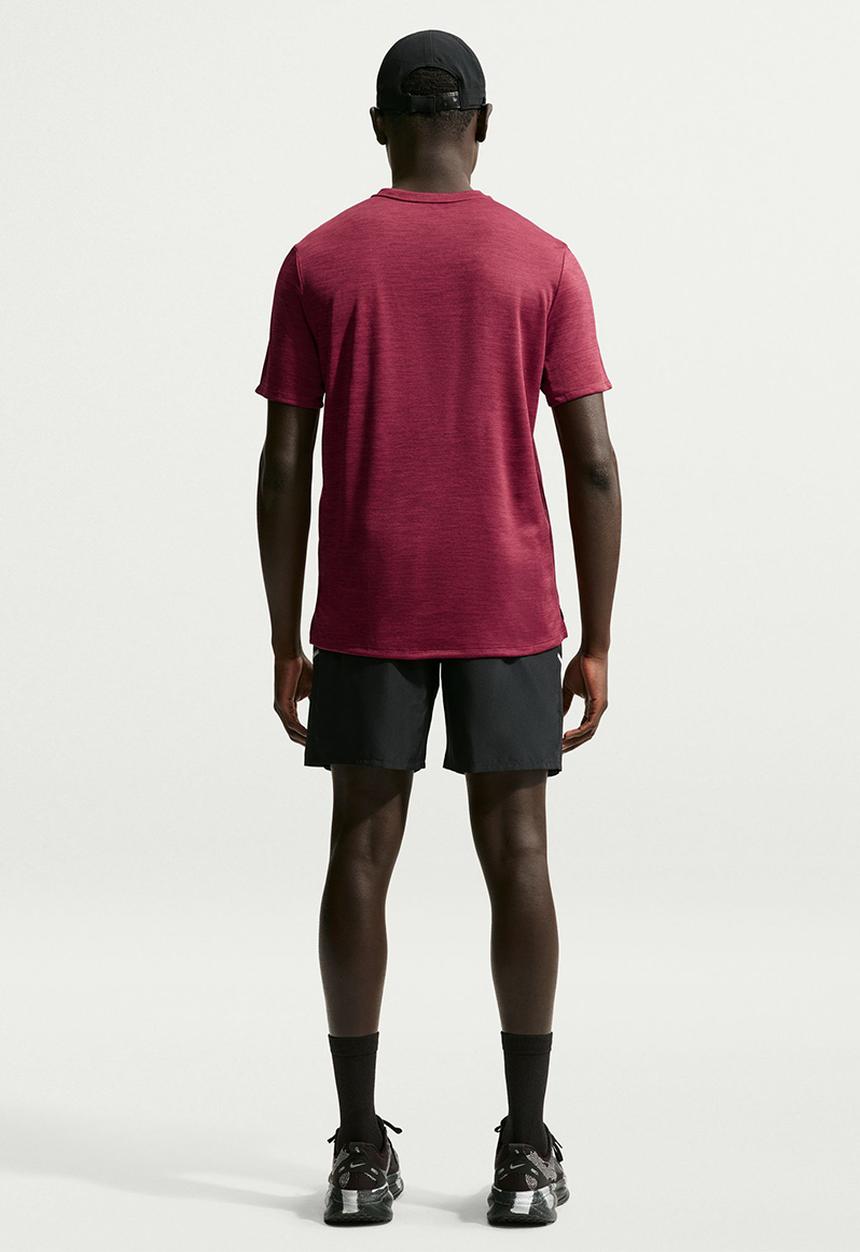 Nike - Miler Dri-FIT UV Running Tee in the Tough Red / Reflective Silver