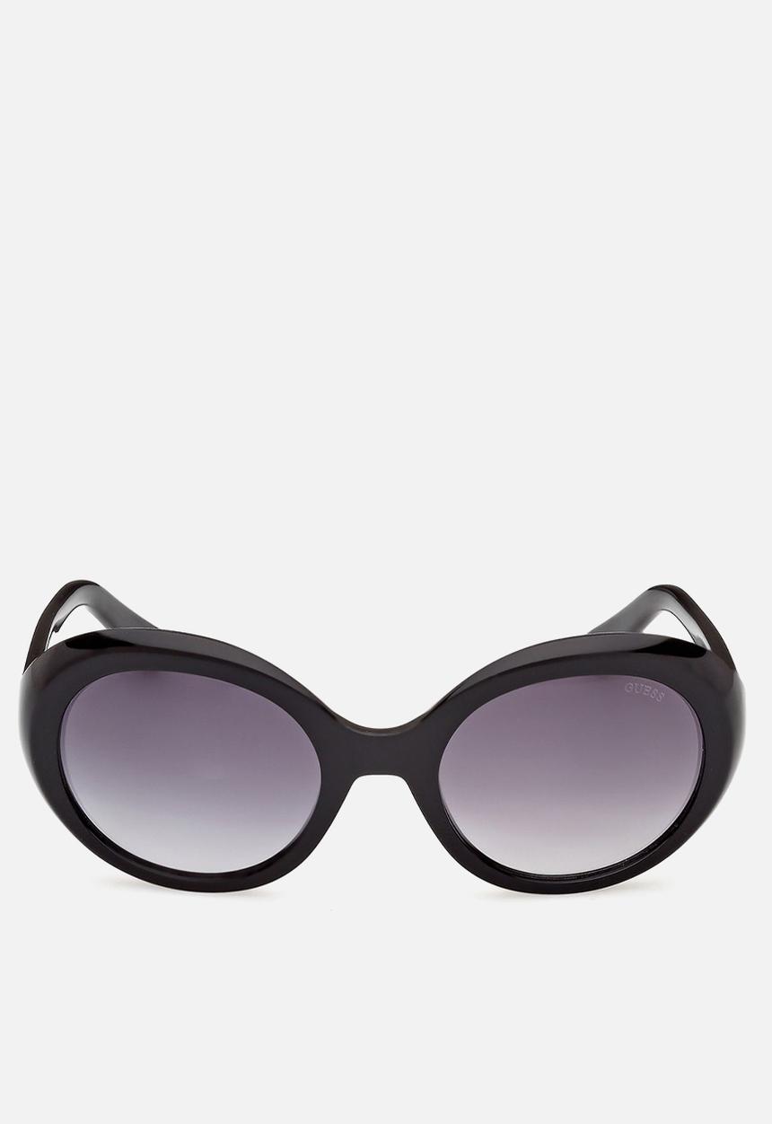 GUESS - Oval 53mm Sunglasses - Shiny Black
