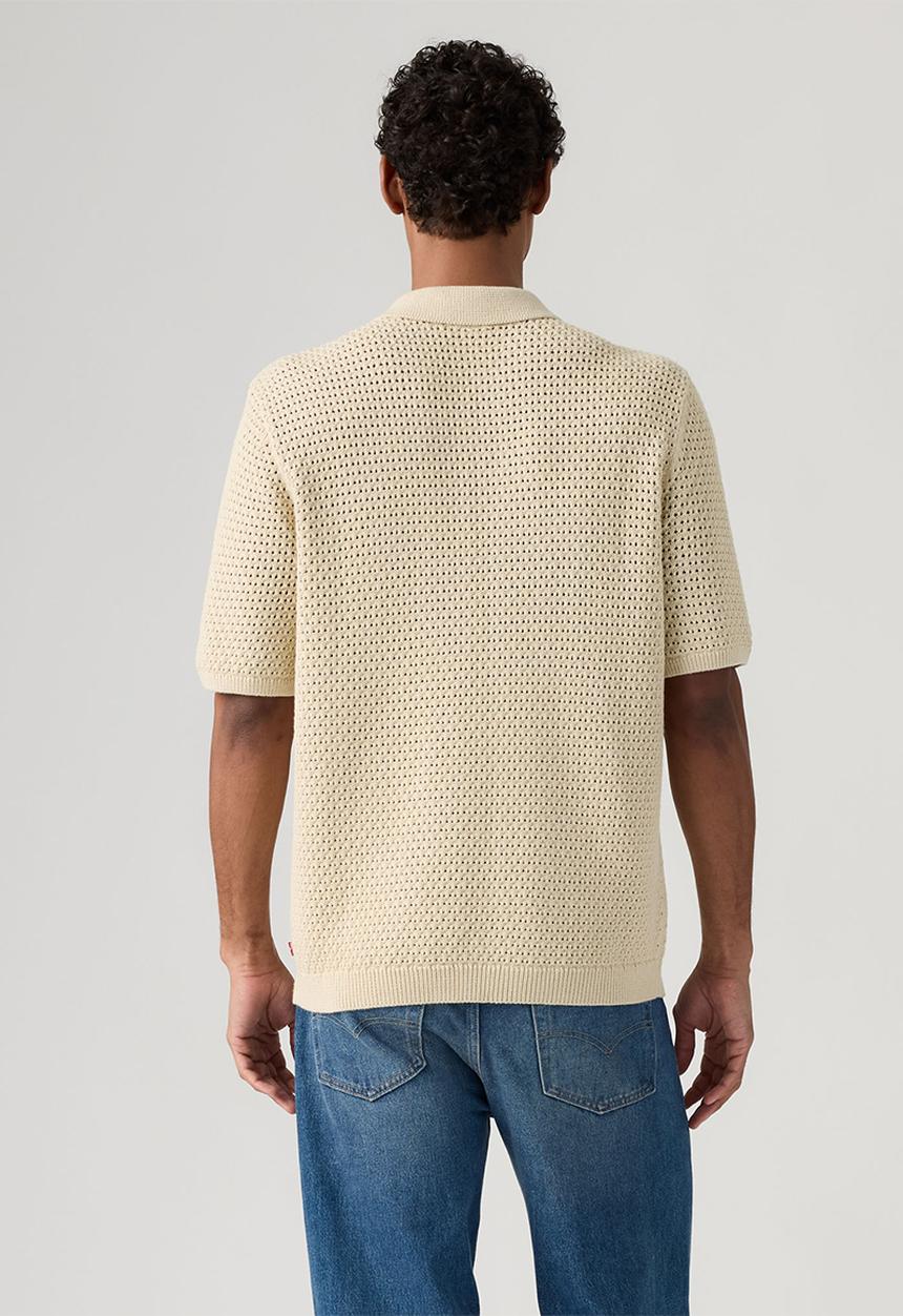 Levi’s® - DILLON OPEN COLLAR POLO - CASTLE WALL