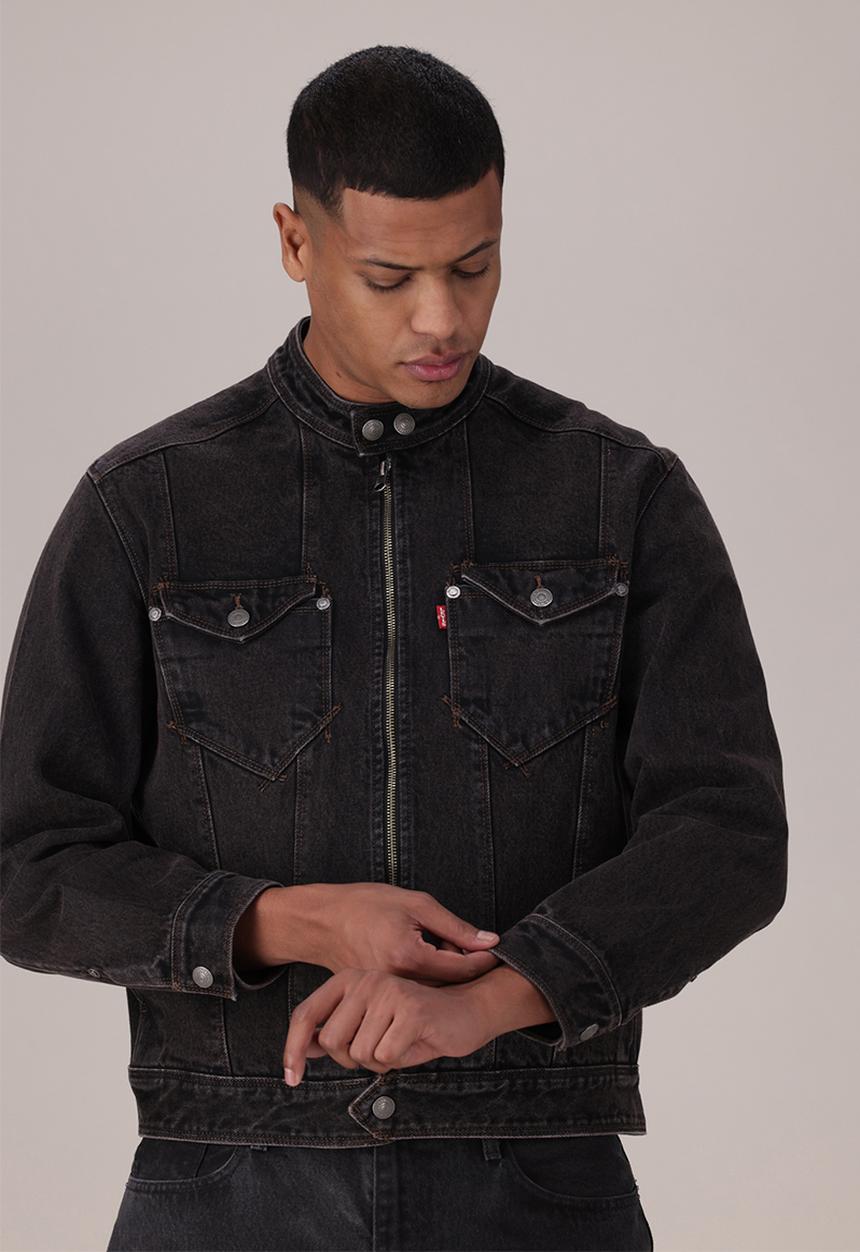 Levi’s® - TWISTED MOTO JACKET ZA - MIDNIGHT TWIST JKT