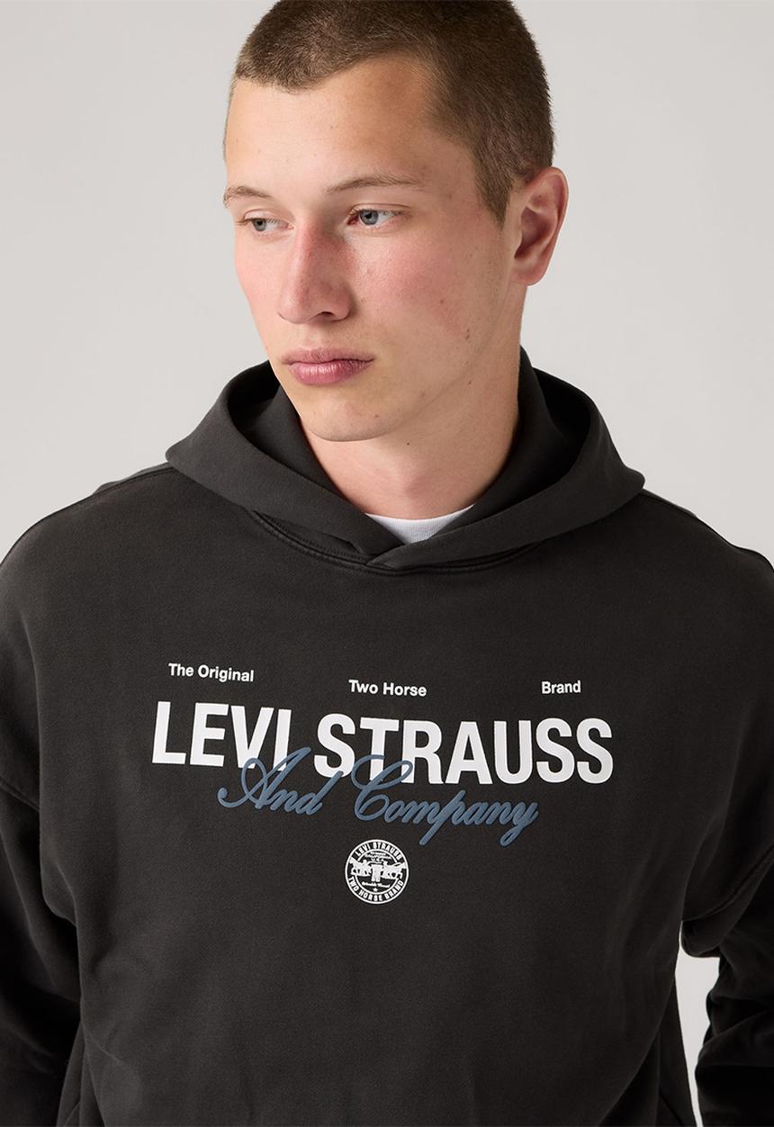 Levi’s® - SUNSET GRAPHIC HOODIE - 0065D-0002 LS&CO 3 JET BLACK