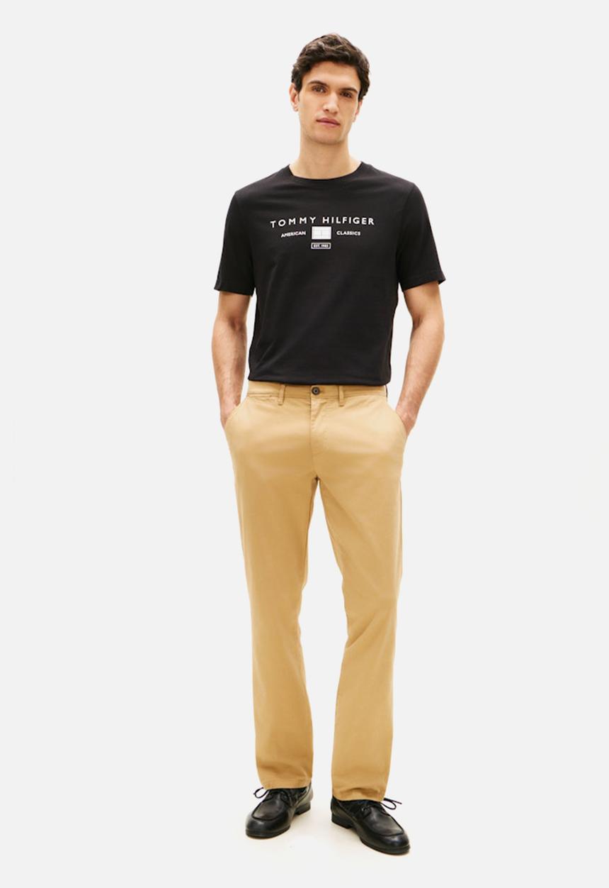 Tommy Hilfiger - BRAND LOVE MONO STACK TEE - Black