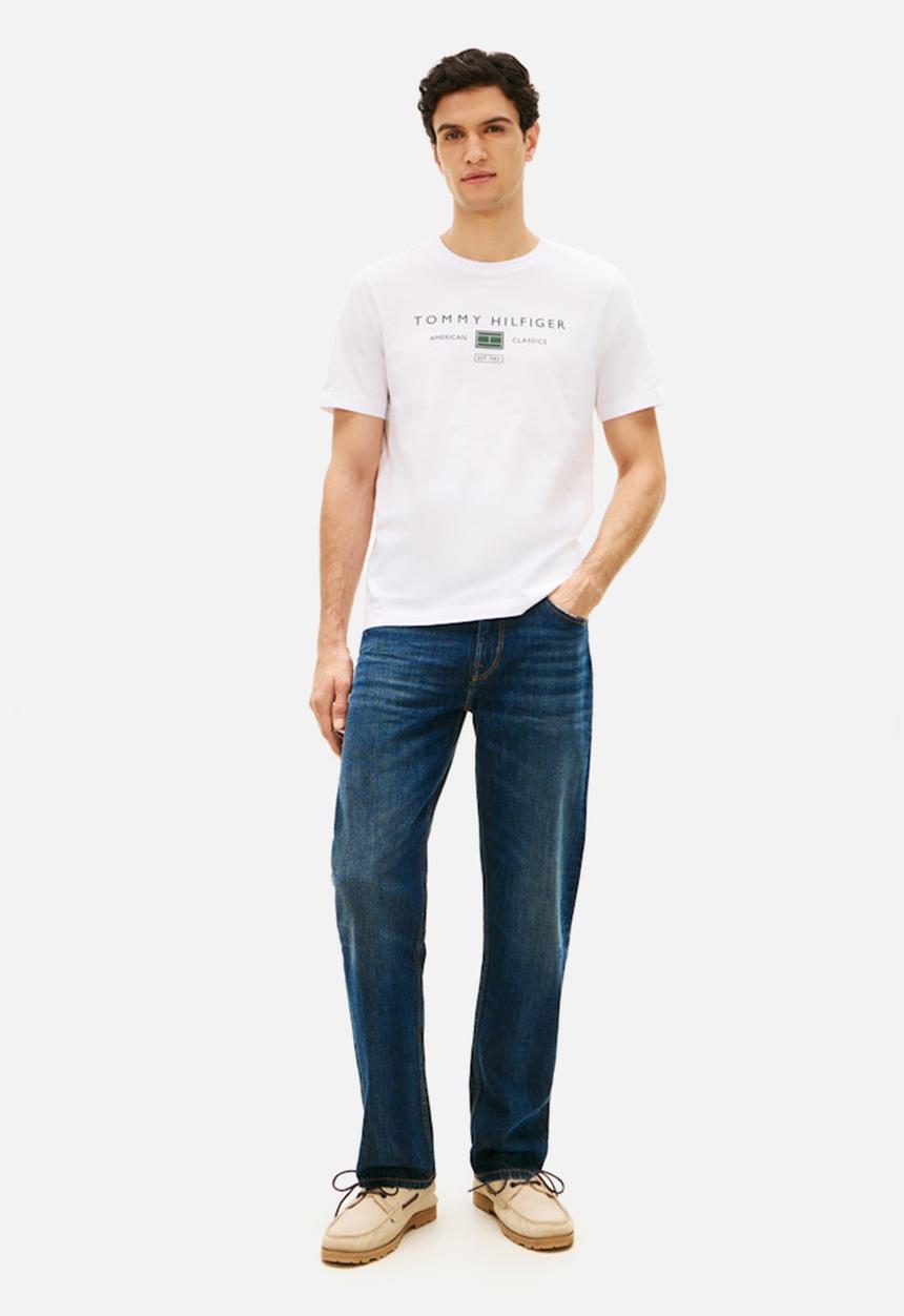 Tommy Hilfiger - BRAND LOVE MONO STACK TEE - White