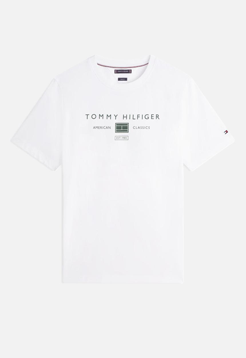 Tommy Hilfiger - BRAND LOVE MONO STACK TEE - White