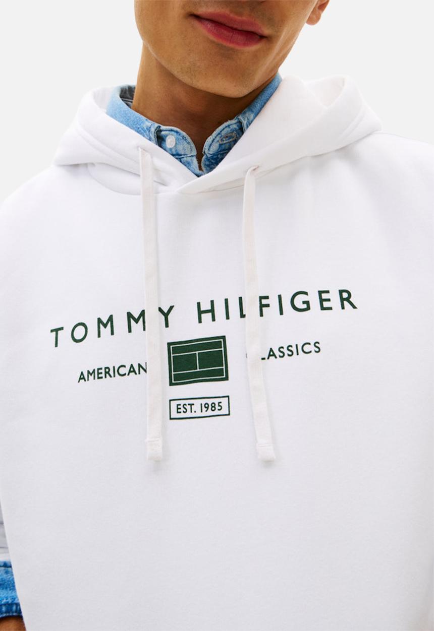 Tommy Hilfiger - BRAND LOVE TR MONO STACK HOODY - White