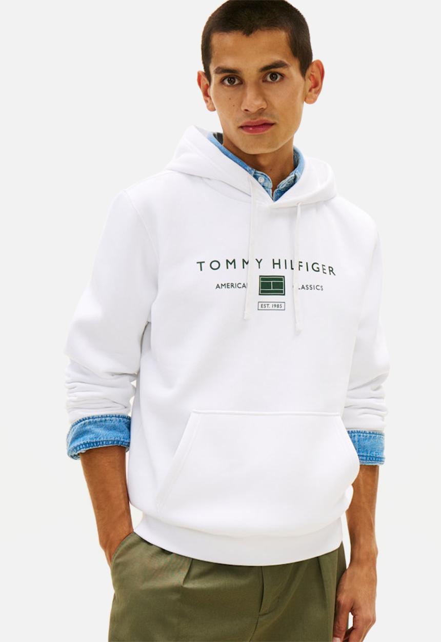 Tommy Hilfiger - BRAND LOVE TR MONO STACK HOODY - White