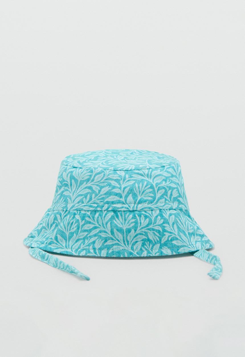 MANGO - Sunhat Peoniag - Turquoise / Aqua