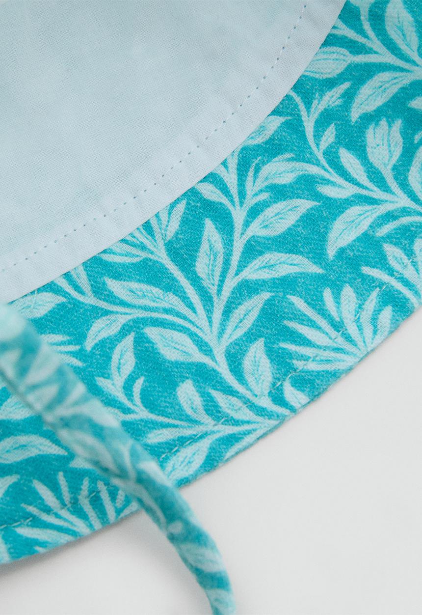 MANGO - Sunhat Peoniag - Turquoise / Aqua