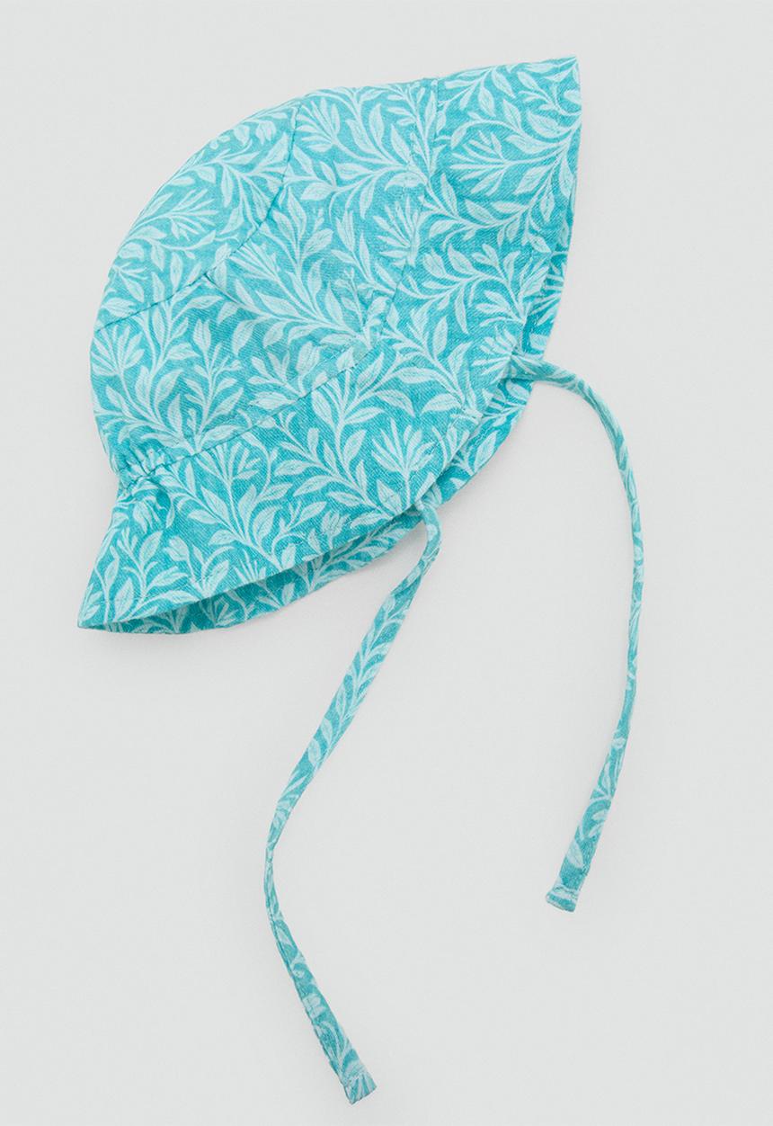 MANGO - Sunhat Peoniag - Turquoise / Aqua