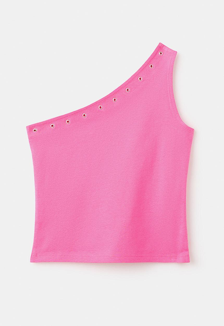 MANGO - T-Shirt Asim - Bright Pink