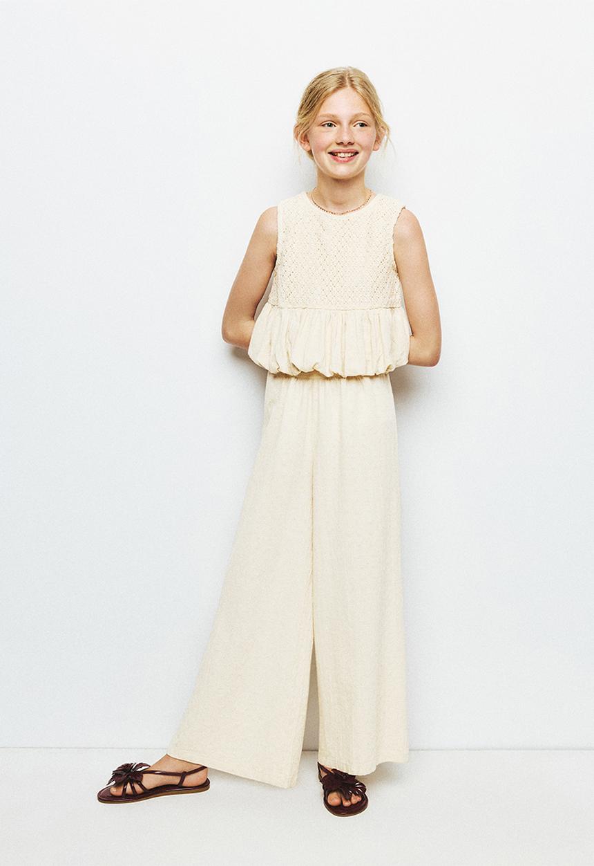 MANGO - Trousers Vineset - Light Beige