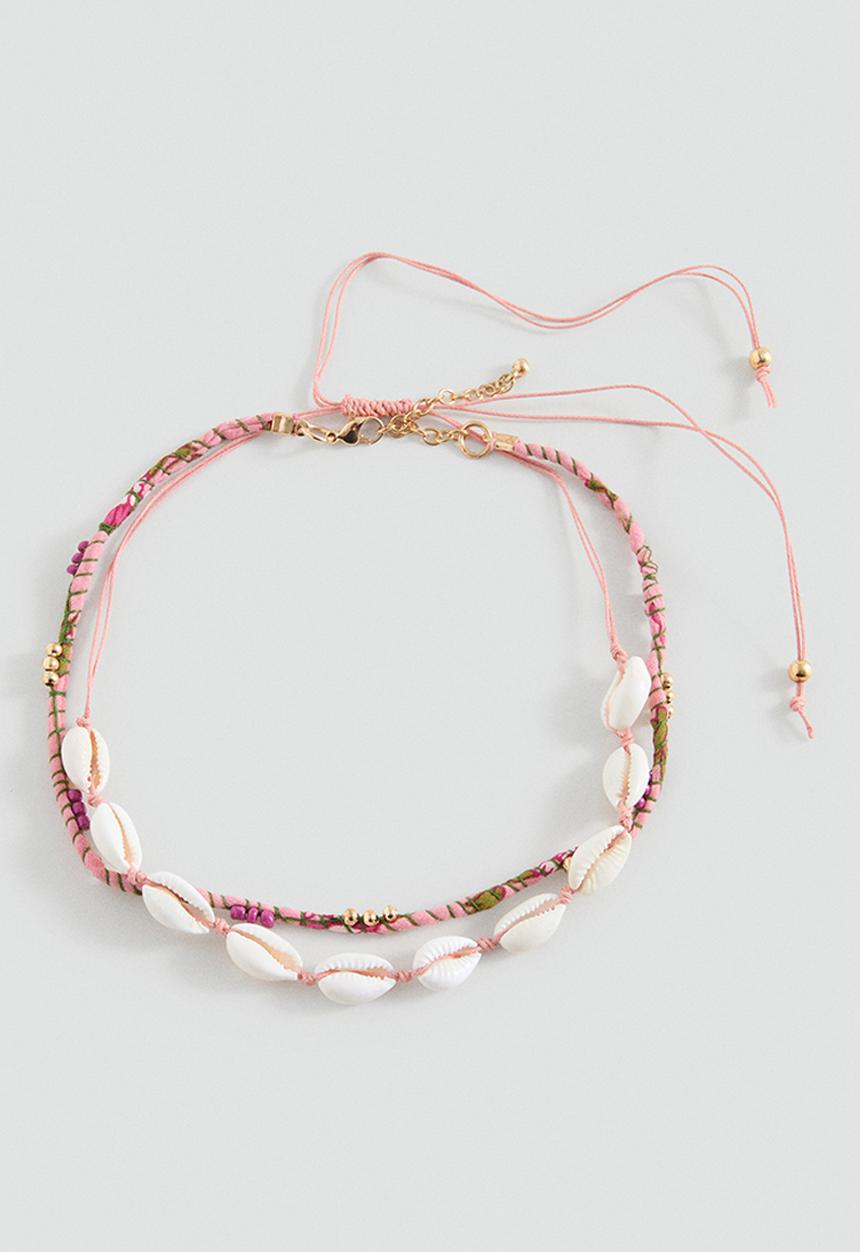 MANGO - Necklace Cconcha - Light/Pastel Pink