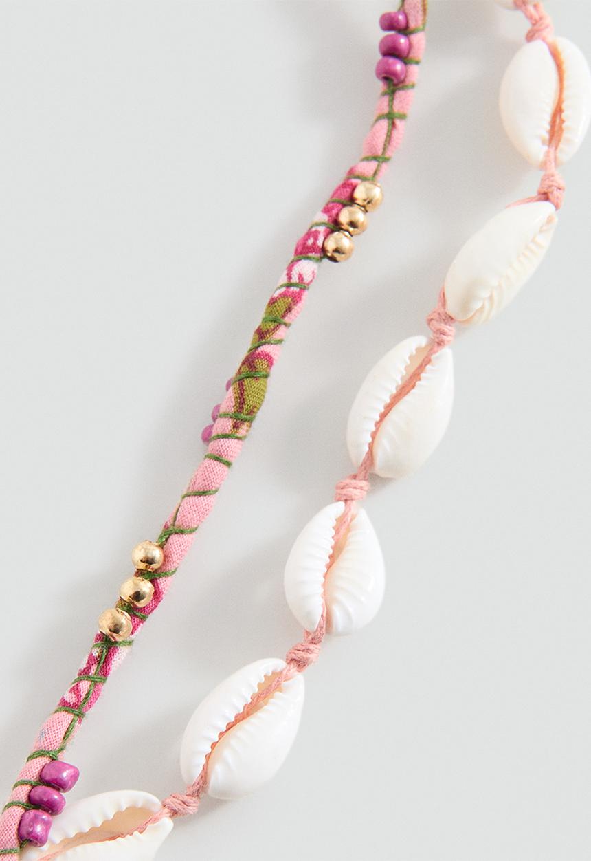 MANGO - Necklace Cconcha - Light/Pastel Pink