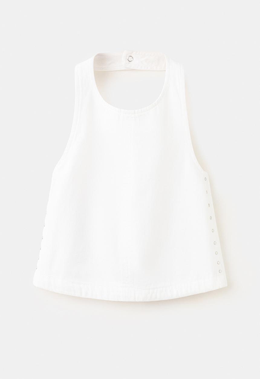 MANGO - Blouse Kataset - White