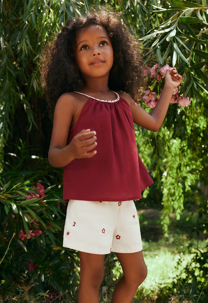 MANGO - Shorts Paula - Light Beige