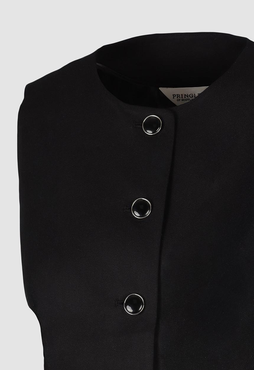 Pringle of Scotland - Pringle Alice Waistcoat - Black