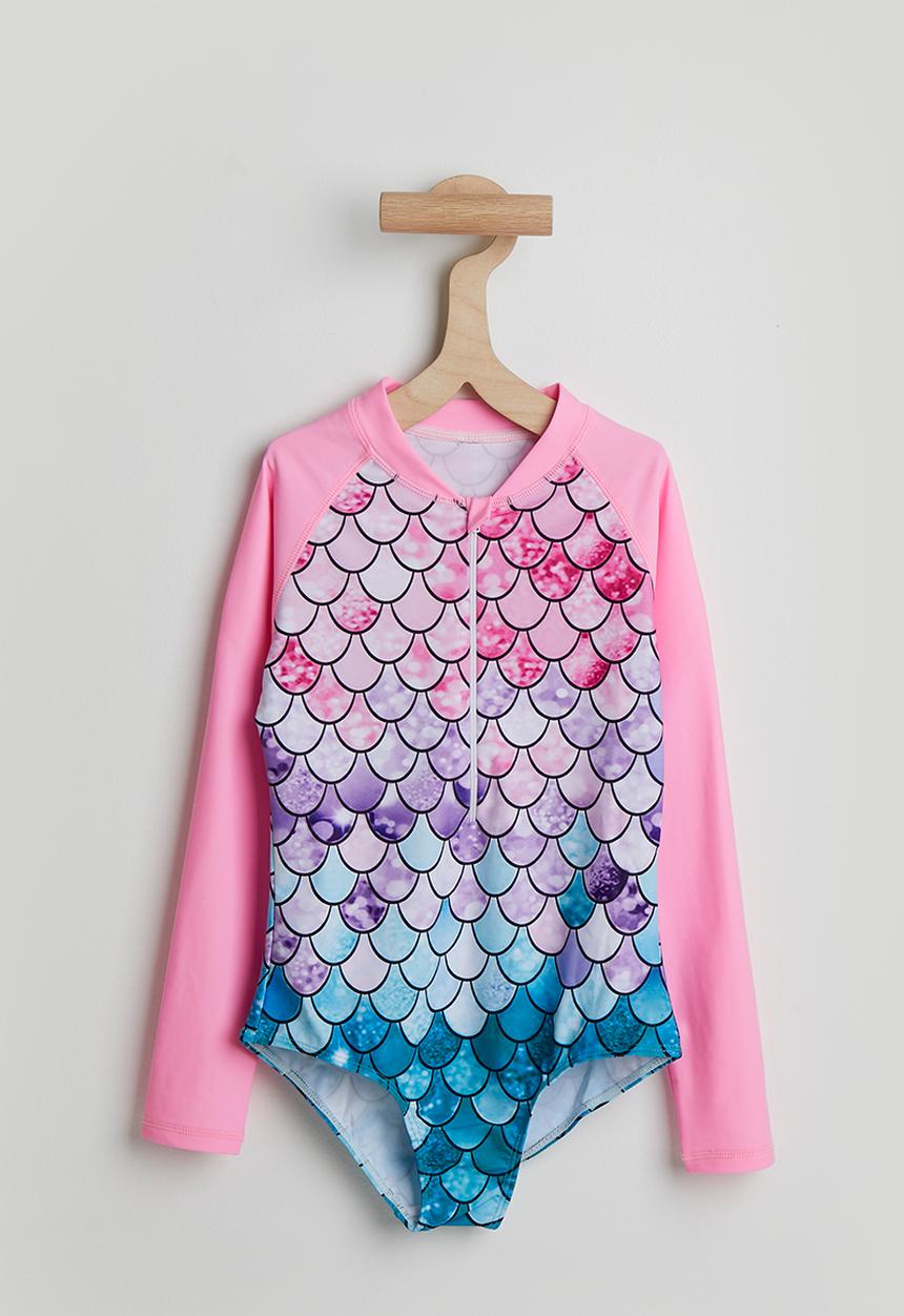 Pop Candy - Mermaid scale print swimsuit - multi